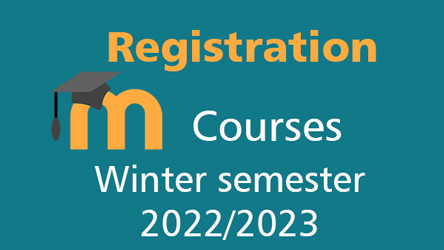 Registration Moodle courses in Winter semester 2022/2023