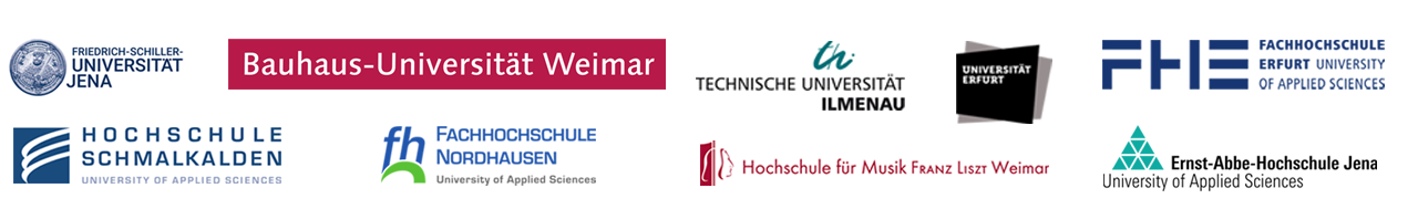 Logos of the Thuringian universities
