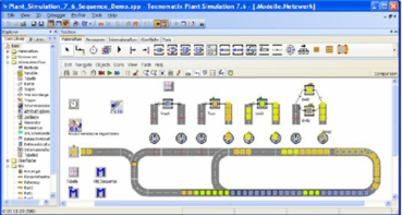 Screenshot Siemens Plant Simulation