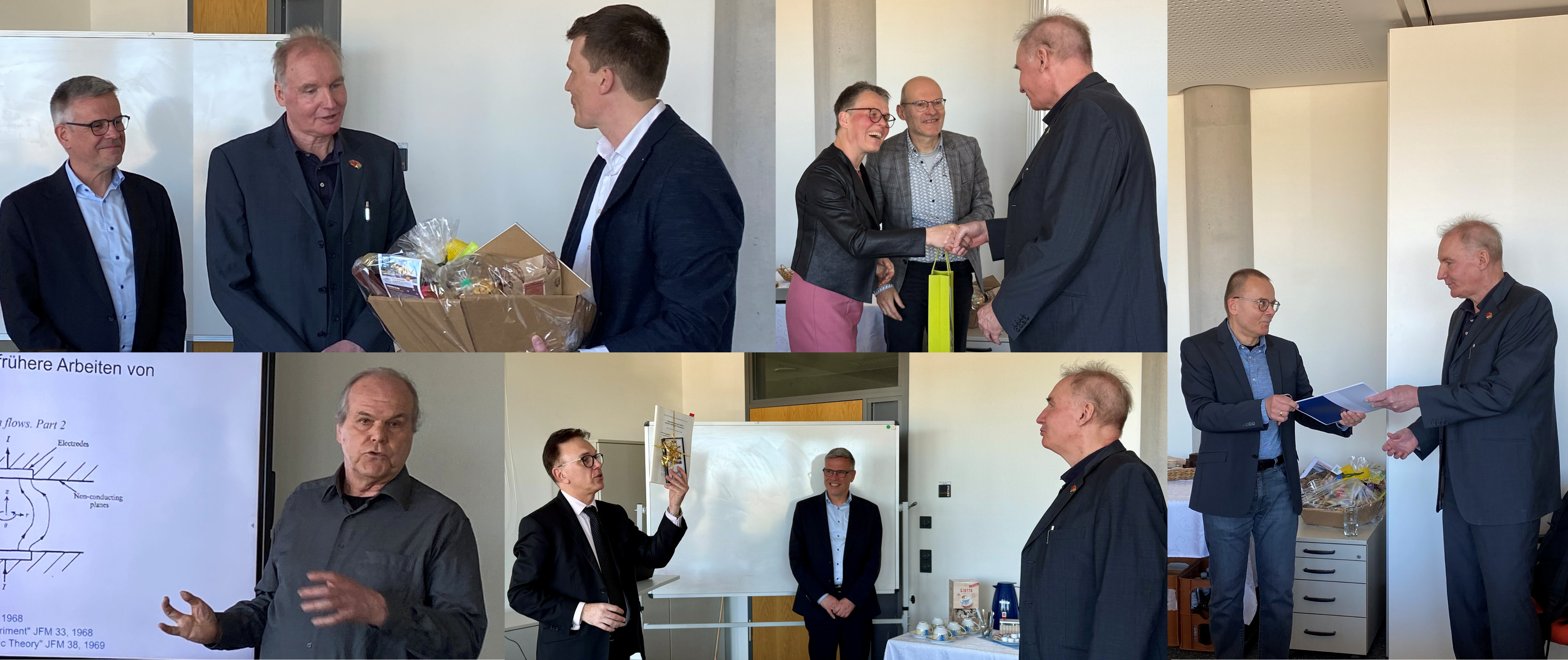 Prof. Karcher und Gratulanten