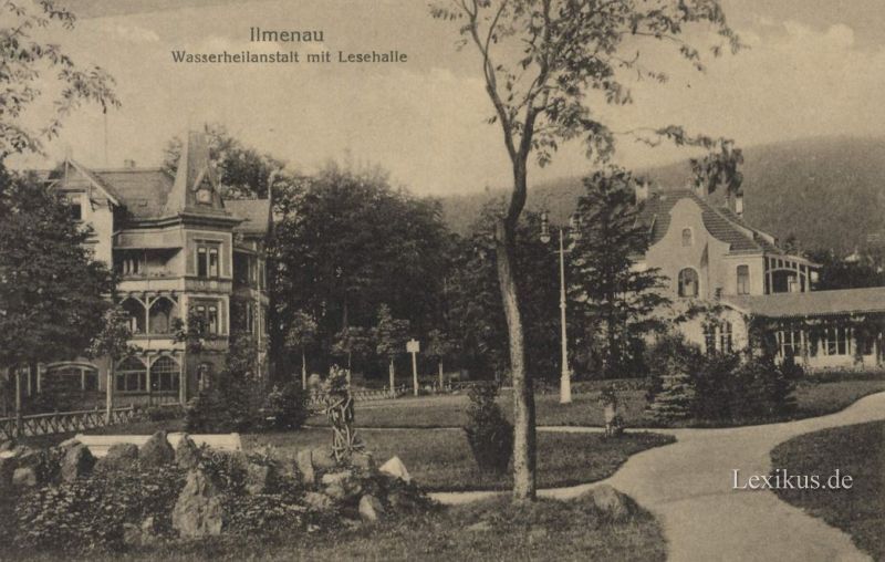 Schwarz-weiß Bild von Bad Ilmenau
