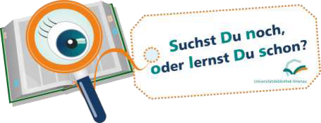 Buch mit Lupe: Einladung zum Seminar