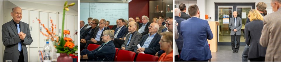 Mit langanhaltendem Applaus und Standing Ovations würdigten die Teilnehmenden das Wirken von Prof. Schierz, der sich in zahlreichen wissenschaftlichen Netzwerken engagiert und viele heute etablierte Forscherinnen und Forscher geprägt hat.