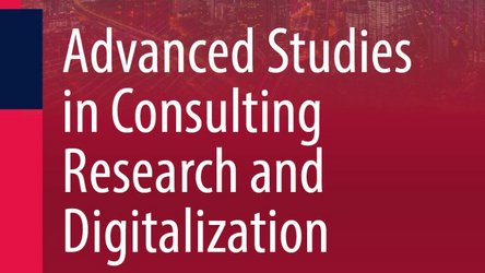 Cover des bei Springer erschienenen Sammelbandes „Advanced Studies in Consulting Research and Digitalization“, herausgegeben von Prof. Dr. Volker Nissen